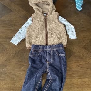 3 piece set from carters. 12 months.